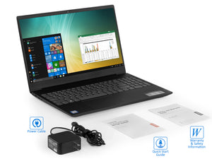 Lenovo S340, 15" HD, i5-8265U, 12GB RAM, 2TB SSD +1TB HDD, Windows 10 Pro