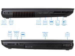 HP ZBook 15 G1 Mobile Workstation, 15" FHD, i7-4800MQ, 16GB RAM, 512GB SSD, Quadro K1100M, Win10Pro