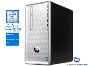 HP Pavilion 590 Tower Desktop, i5-8400 2.8GHz, 8GB RAM, 256GB SSD+1TB HDD, Win10Pro