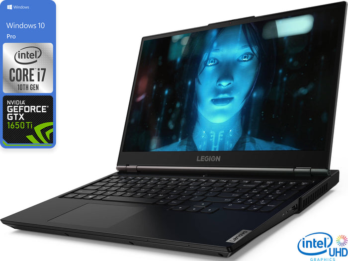 Lenovo Legion 5 Gaming Notebook, 15.6" 120Hz FHD Display, Intel Core i7-10750H Upto 5.0GHz, 16GB RAM, 128GB NVMe SSD, NVIDIA GeForce GTX 1650 Ti, HDMI, Wi-Fi, Bluetooth, Windows 10 Pro