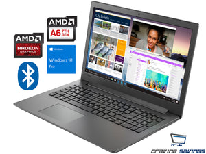 Lenovo IdeaPad 130 15.6" HD Laptop, A6-9225, 4GB RAM, 256GB SSD, Win10Pro