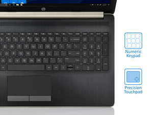 HP 15.6" HD Touch Laptop - Gold, A9-9425, 4GB RAM, 256GB SSD, Win10Pro