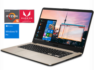 ASUS VivoBook 15.6" FHD Laptop, Ryzen 5 2500U, 8GB RAM, 256GB SSD+2TB HDD, Win10Pro