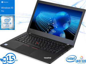 Lenovo T470, 14" FHD Touch, i7-6500U, 16GB RAM, 512GB SSD, Windows 10 Pro