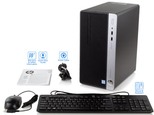 HP ProDesk 400 G4 Microtower Desktop, i5-7500, 8GB RAM, 512GB SSD+1TB HDD, Win10Pro