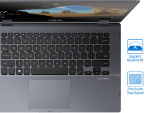 ASUS VivoBook Flip 14 Laptop, 14" IPS FHD Touch, i3-8130U, 8GB RAM, 512GB SSD, Win10Pro