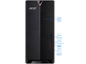 Acer Aspire TC-885 Desktop, i5-8400, 16GB RAM, 256GB SSD+1TB HDD, Win10Pro