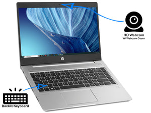 HP 450 G7, 15" FHD, i5-10210U, 16GB RAM, 128GB SSD, Windows 10 Pro