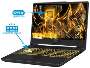 ASUS TUF A17 Gaming Notebook, 17.3" 120Hz FHD Display, AMD Ryzen 7 4800H Upto 4.2GHz, 16GB RAM, 512GB NVMe SSD + 1TB HDD, NVIDIA GeForce GTX 1650, HDMI, DP via USB-C, Windows 10 Home (TUF706IH-ES75)