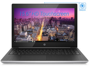 Refurbished HP ProBook 450 G5 Notebook, 15.6" HD Touch Display, Intel Core i5-8250U Upto 3.4GHz, 8GB RAM, 256GB NVMe SSD, HDMI, VGA, Card Reader, Wi-Fi, Bluetooth, Windows 10 Pro