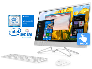 HP Pavilion 24" FHD AIO Touch PC, i3-8100T 3.1GHz, 8GB RAM, 1TB HDD+16GB Optane, Win10Home