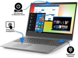 Lenovo IdeaPad S145 Notebook, 15.6" HD Display, AMD Ryzen 3 3200U Upto 3.5GHz, 12GB RAM, 1TB NVMe SSD, Vega 3, HDMI, Card Reader, Wi-Fi, Bluetooth, Windows 10 Home