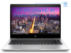 HP EliteBook 840 G5, 14" 4K UHD, i5-8250U, 8GB RAM, 512GB SSD, Windows 10 Pro