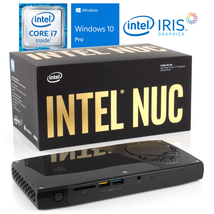 Intel NUC6i7KYK, i7-6770HQ, 16GB RAM, 2TB SSD, Windows 10 Pro