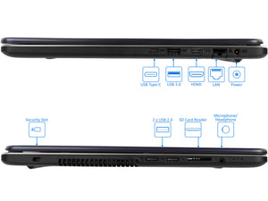 ASUS VivoBook 17" i7-8565U 32GB RAM 2TB SSD NVMe + 2TB HDD GTX 1050 Win 10 Pro