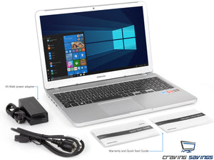 Samsung Laptop 5 15.6" FHD Laptop, Ryzen 5 2500U, 8GB RAM, 1TB SSD, Win10Pro