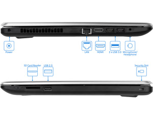 HP 15 Laptop, 15.6" SVA BrightView HD, i3-7100U 2.4GHz, 8GB RAM, 128GB SSD, Win10Pro