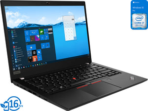 Lenovo ThinkPad T490 Notebook, 14" HD Display, Intel Core i7-8565U Upto 4.6GHz, 8GB RAM, 512GB NVMe SSD, NVIDIA GeForce MX250, HDMI, DIsplayPort via USB-C, Wi-Fi, Bluetooth, Windows 10 Pro