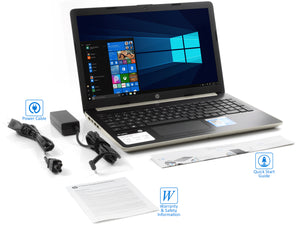 HP 15.6" HD Touch Laptop - Gold, A9-9425, 4GB RAM, 256GB SSD, Win10Pro