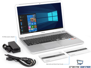 Samsung Laptop 5 15.6" FHD Laptop, Ryzen 5 2500U, 12GB RAM, 256GB SSD, Win10Pro