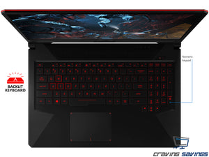 ASUS TUF FX Series 17.3" FHD Laptop, i7-8750H, 16GB RAM, 128GB NVMe SSD+1TB HDD, GTX 1060, Win10Pro