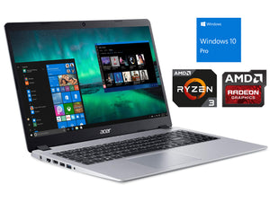 Acer Aspire 5, 15" FHD, R3 3200U, 8GB RAM, 128GB SSD +1TB HDD, Windows 10 Pro