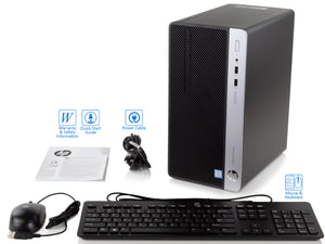 HP ProDesk 400 G4 Microtower Desktop, i5-7500, 8GB RAM, 512GB SSD, Win10Pro