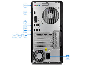 HP Pavilion 590 Mini Tower, i5-8400, 16GB RAM, 1TB SSD+1TB HDD, Radeon RX 550, Win10Pro