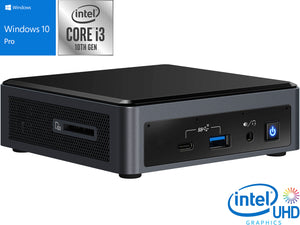 Intel NUC10I3FNK, i3-10110U, 8GB RAM, 128GB SSD, Windows 10 Pro