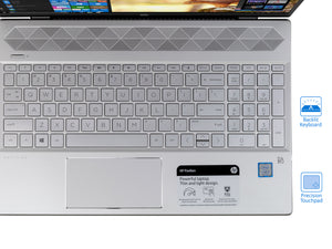 HP Pavilion 15 Laptop, 15.6" HD Touch, i5-8250U, 8GB RAM, 1TB NVMe SSD+1TB HDD, Win10Pro