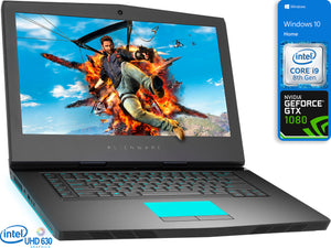 Dell 15R4, 15" 4K UHD, i9-8950HK, 16GB RAM, 512GB SSD +1TB HDD, GTX 1080, Win10H