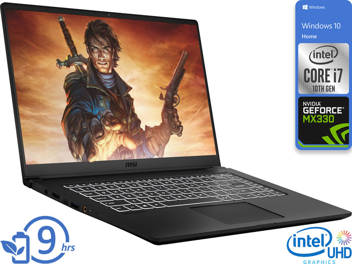 MSI Modern 15, 15" FHD, i7-10510U, 16GB RAM, 256GB SSD, MX330, Windows 10 Home