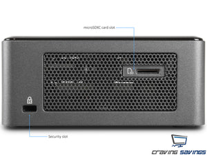 NUC8i7BEH Mini PC/HTPC, i7-8559U, 8GB RAM, 2TB HDD, Win10Pro