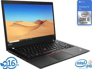 Lenovo ThinkPad T490, 14" FHD, i5-10210U, 16GB RAM, 512GB SSD, Windows 10 Pro