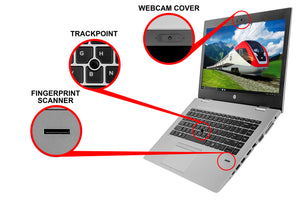 Refurbished HP ProBook 645 G4 Notebook, 14" FHD Display, AMD Ryzen 7 2700U Upto 3.8GHz, 8GB RAM, 256GB NVMe SSD, Vega 10, VGA, HDMI, DisplayPort via USB-C, Card Reader, Wi-Fi, Bluetooth, Windows 10 Pro (4LB42UT)