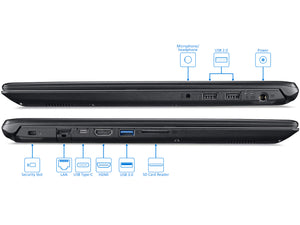 Acer Aspire 5 Laptop, 15.6" FHD, i5-7200U, 8GB RAM, 256GB SSD+1TB HDD, MX150, Win10Pro