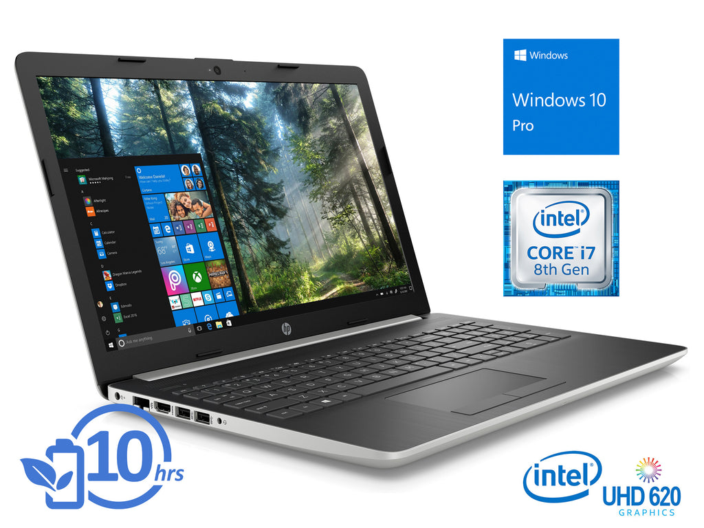 HP 15.6" HD Notebook Intel i7-8550U 32GB RAM 1TB SSD DVDRW HDMI Card Reader WiFi BT Windows 10 Pro