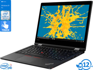 Lenovo ThinkPad L390 2-in-1, 13.3" IPS FHD Touch Display, Intel Core i5-8265U Upto 3.9GHz, 16GB RAM, 128GB NVMe SSD, HDMI, Card Reader, Wi-Fi, Bluetooth, Windows 10 Pro
