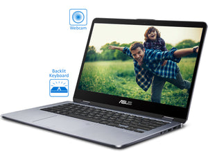 Asus VivoBook TP410 Laptop, 14" FHD 2-in-1 Touch, i7-8550U, 8GB RAM, 1TB SSHD, Win10Home