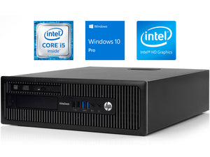 HP EliteDesk 800 G1 SFF Desktop, i5-4570, 16GB RAM, 1TB SSD+1TB HDD, Win10Pro