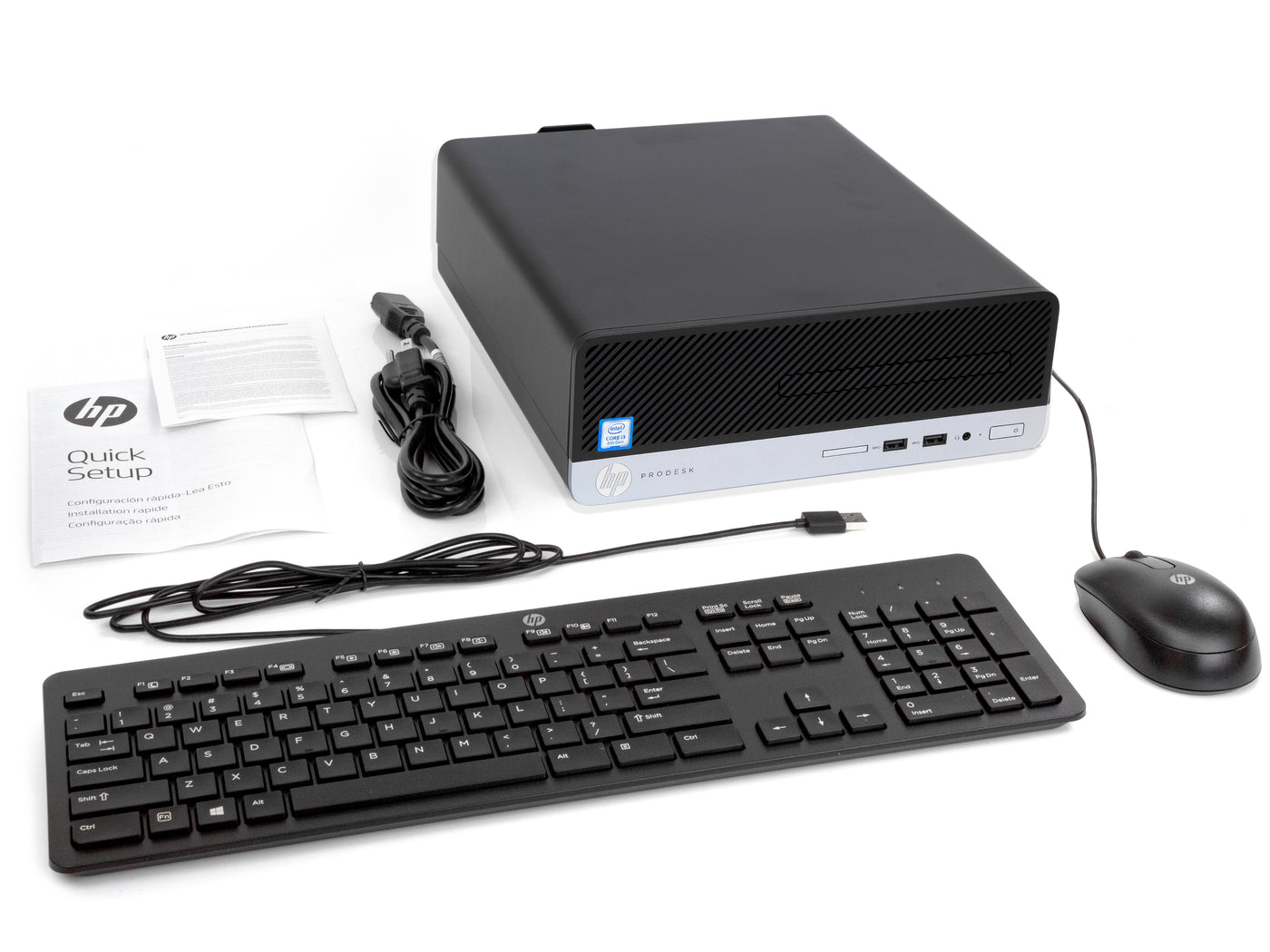 HP ProDesk 400 G5, i3-8100, 8GB RAM, 128GB SSD +1TB HDD, Windows