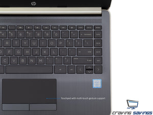 HP 14.0" HD Laptop, i3-7100U 2.4GHz, 8GB RAM, 512GB SSD, Win10Pro