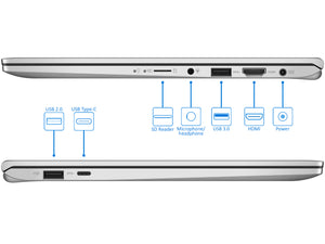 ASUS VivoBook X420 Laptop, 14" FHD, i5-8250U, 8GB RAM, 256GB NVMe SSD, Win10Pro