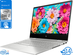 HP ENVY x360, 15" FHD Touch, i7-10510U, 8GB RAM, 512GB SSD, Windows 10 Pro