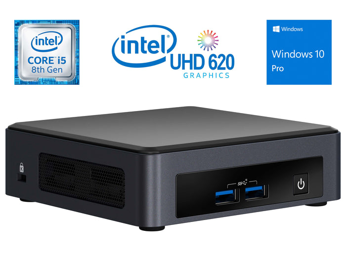 Intel NUC8V5PNK, i5-8365U, 32GB RAM, 2TB SSD, Windows 10 Pro