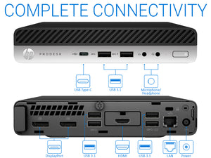 HP ProDesk 600 G5, i7-9700T, 32GB RAM, 1TB SSD, Windows 10 Pro