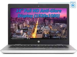 HP ProBook 645 G4 Laptop, 14" IPS FHD, Ryzen 7 2700U, 8GB RAM, 128GB SSD+1TB HDD, Win10Pro