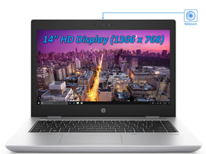 HP ProBook 645 G4 Laptop, 14" HD, Ryzen 7 2700U, 8GB RAM, 512GB SSD, Radeon RX Vega 10, Win10Pro