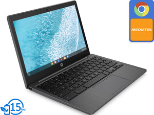 HP 11a Chromebook, 11.6" HD Display, MediaTek MT8183 2.00GHz, 4GB RAM, 32GB eMMC, DisplayPort via USB-C, Card Reader, Wi-Fi, Bluetooth, Chrome OS (1F6F4UA)