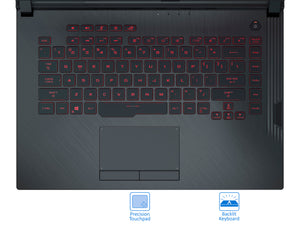ASUS ROG G531 Laptop, 15.6" FHD, i7-9750H, 8GB RAM, 128GB NVMe SSD+1TB HDD, GTX 1650, Win10Pro